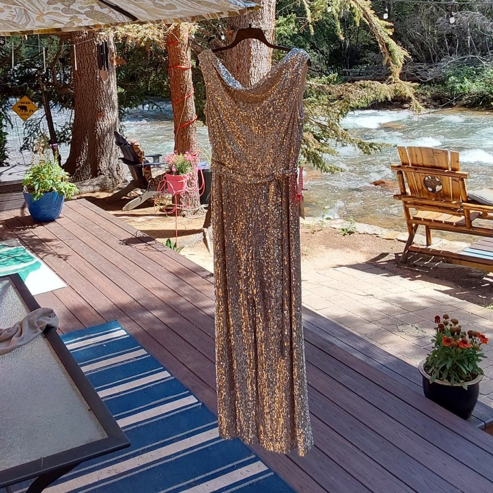 Gold/Silver Sequin Jumpsuit